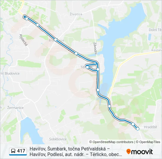 417 Bus Line Map