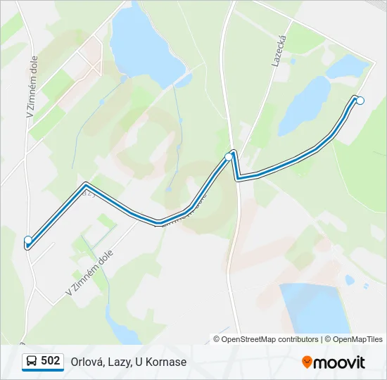 502 Bus Line Map
