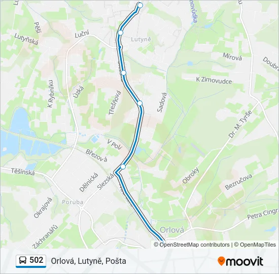 502 Bus Line Map