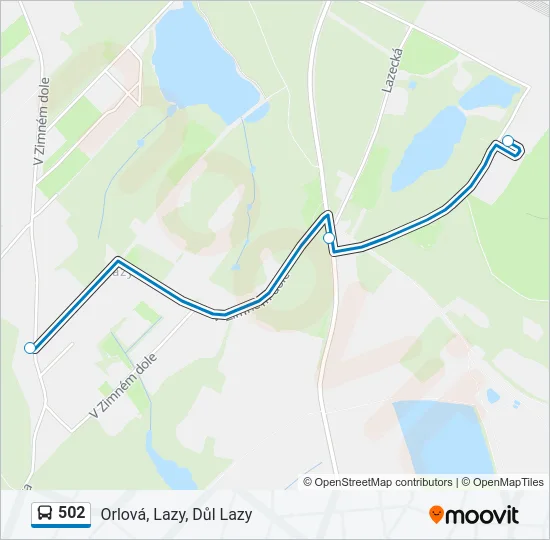 502 Bus Line Map