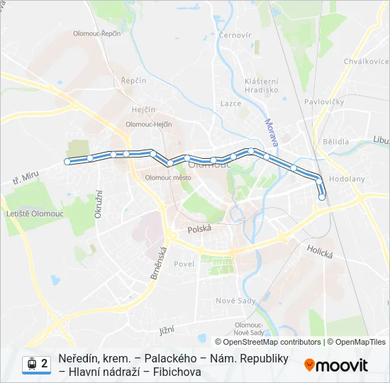 2 Light Rail Line Map