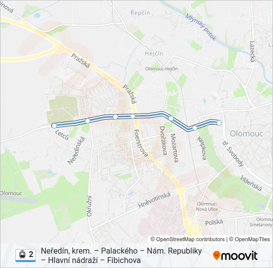 2 Light Rail Line Map