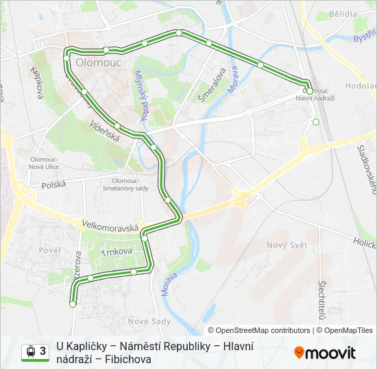 3 Light Rail Line Map