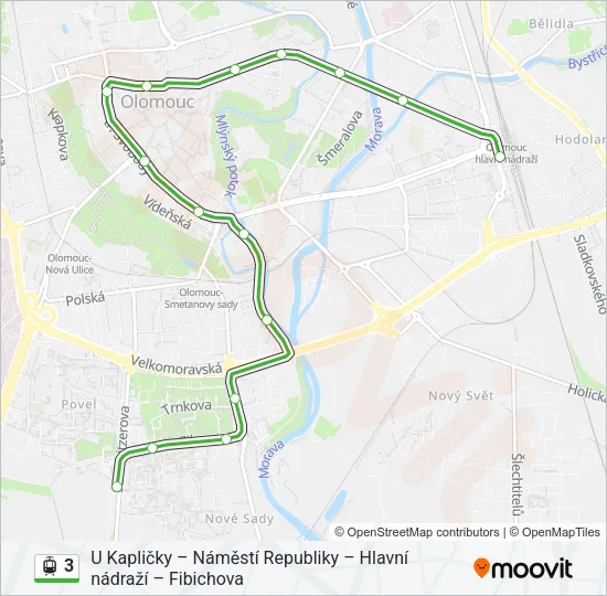 3 Light Rail Line Map