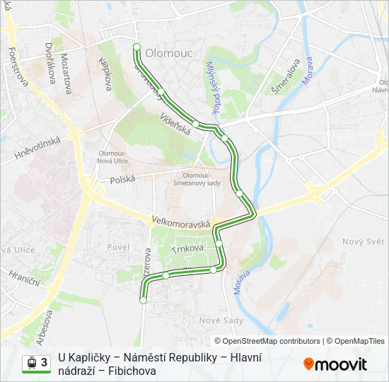 3 Light Rail Line Map