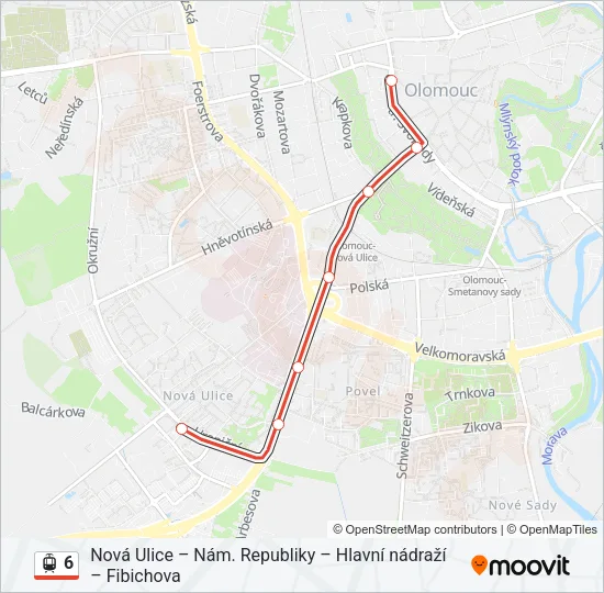 6 Light Rail Line Map