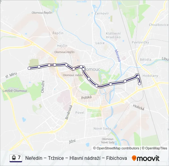 7 Light Rail Line Map