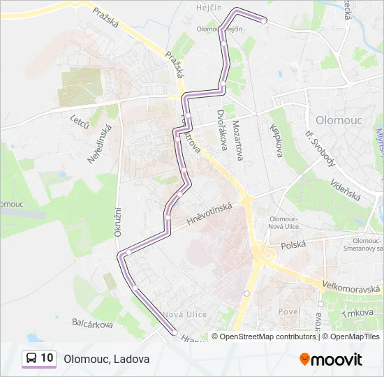 10 Bus Line Map