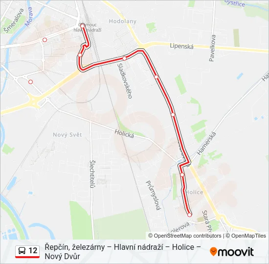 12 Bus Line Map