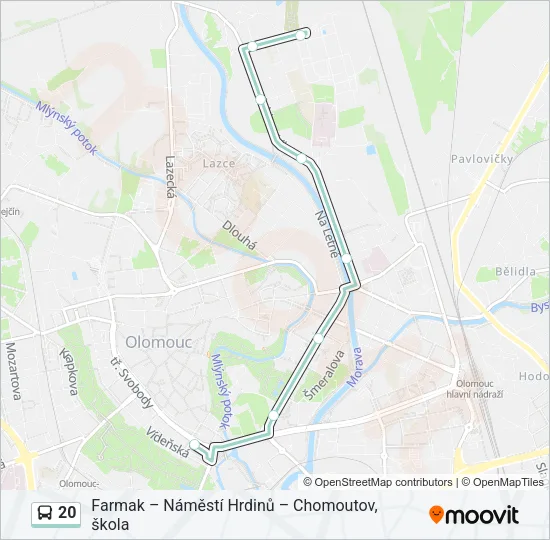 20 Bus Line Map