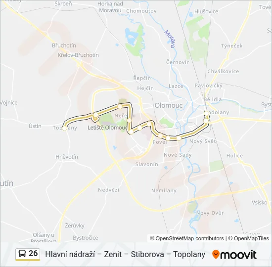 26 Bus Line Map