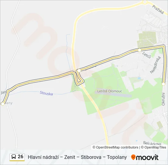 26 Bus Line Map
