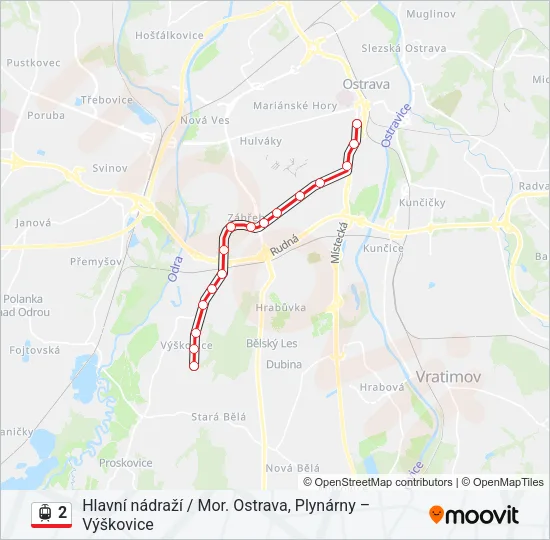 2 Light Rail Line Map