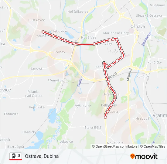 3 Light Rail Line Map