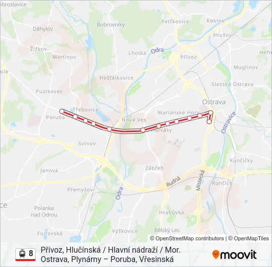 8 Light Rail Line Map