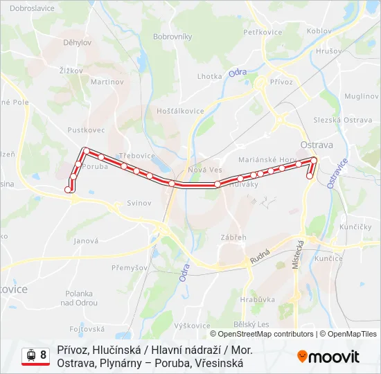 8 Light Rail Line Map
