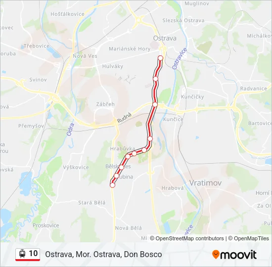 10 Light Rail Line Map
