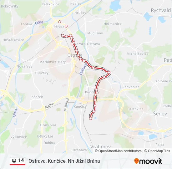 14 Light Rail Line Map