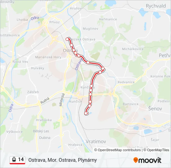 14 Light Rail Line Map