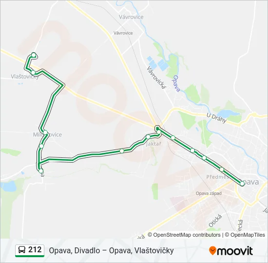 212 Bus Line Map