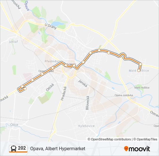 Троллейбус 202: карта маршрута