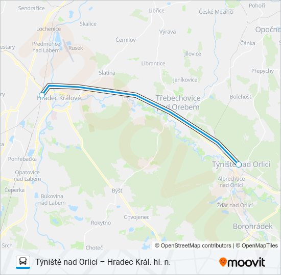 Автобус OS 305206: карта маршрута