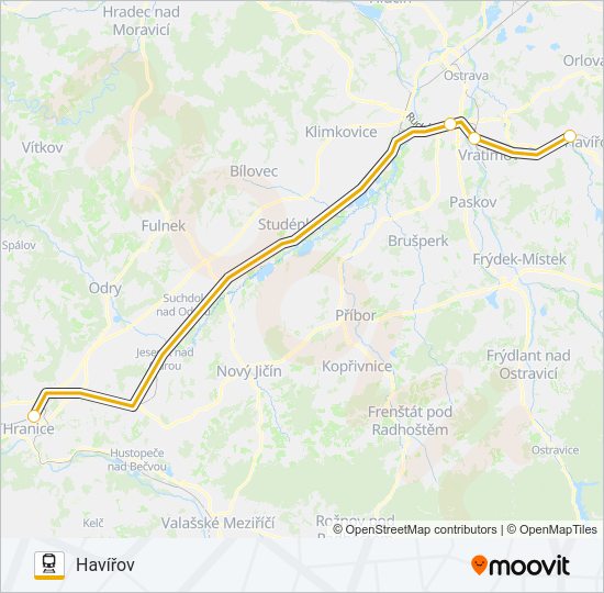 RJ 101005 Train Line Map