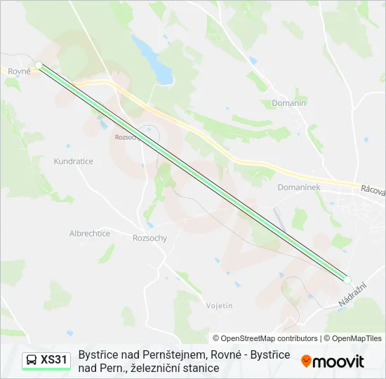 XS31 Bus Line Map