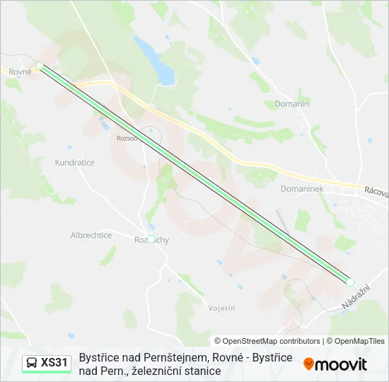 XS31 Bus Line Map