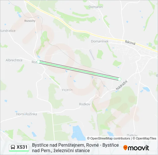 XS31 Bus Line Map