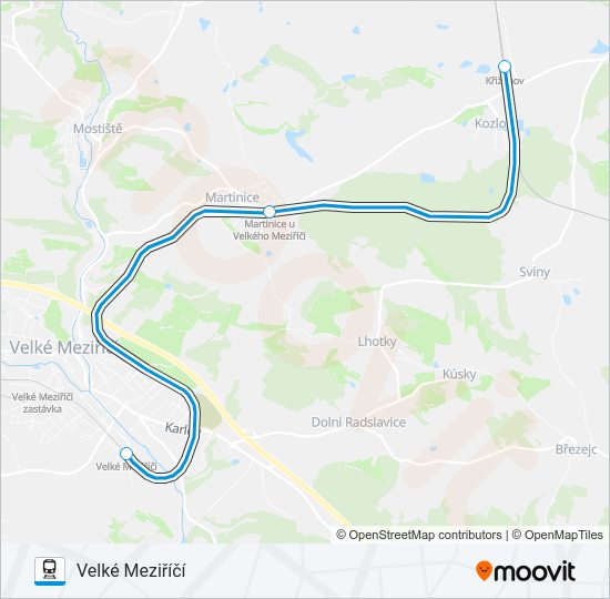Поезд OS 24907: карта маршрута
