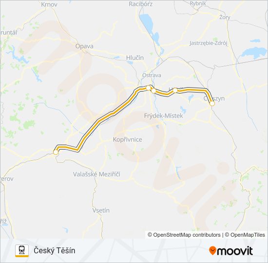 RJ 101003 Train Line Map
