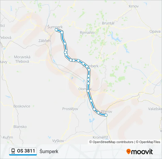 OS 3811 Train Line Map