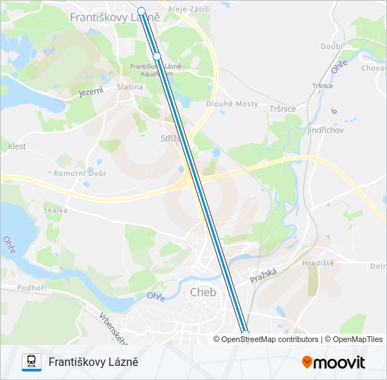 Поезд OS 17210: карта маршрута