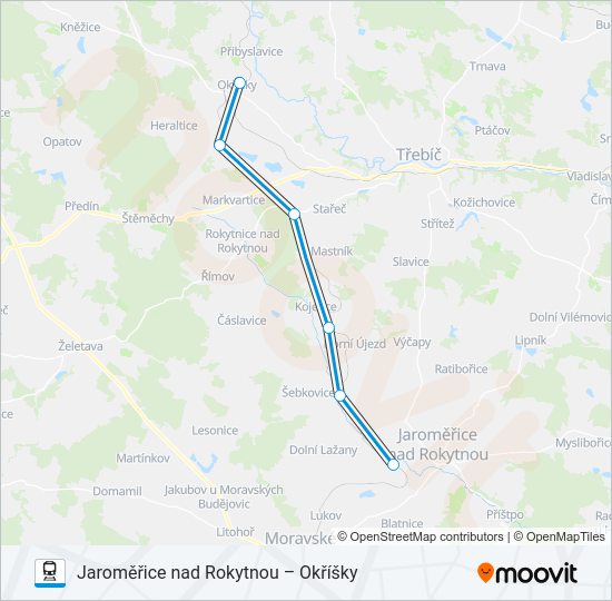 Поезд OS 24810: карта маршрута
