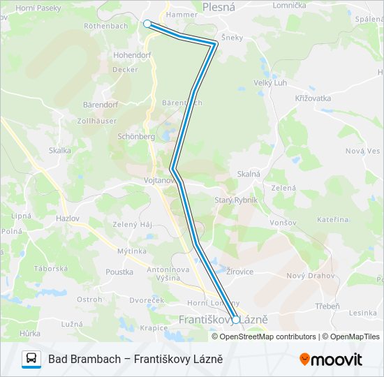 OS 20981 Bus Line Map
