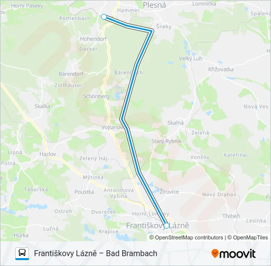 OS 20984 Bus Line Map