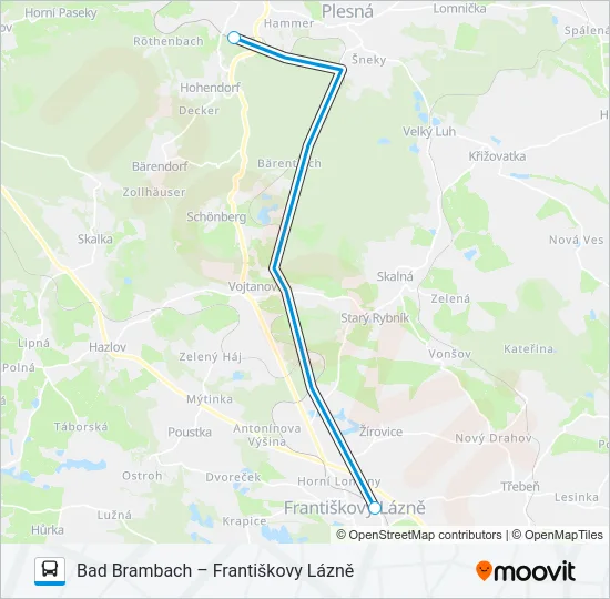 OS 20987 Bus Line Map