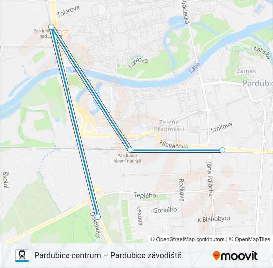 Поезд OS 10871: карта маршрута