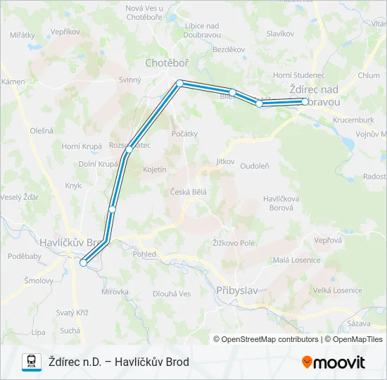OS 11981 Train Line Map