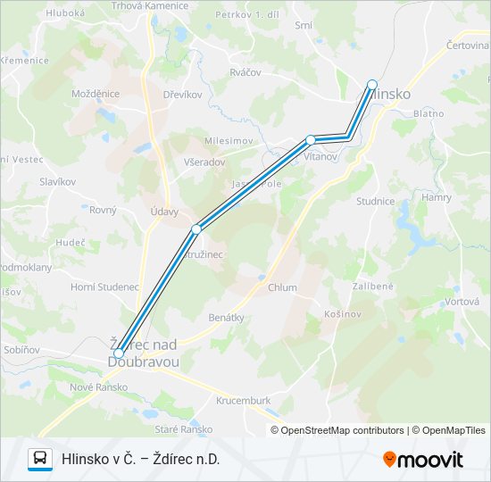 OS 11983 Bus Line Map