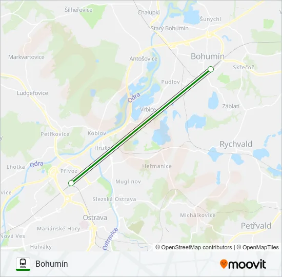 EX 10063 Train Line Map