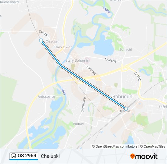 OS 2964 Bus Line Map
