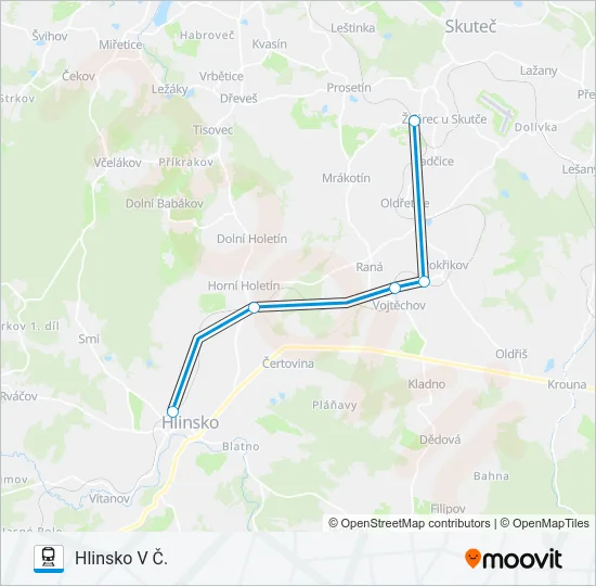 OS 15185 Train Line Map