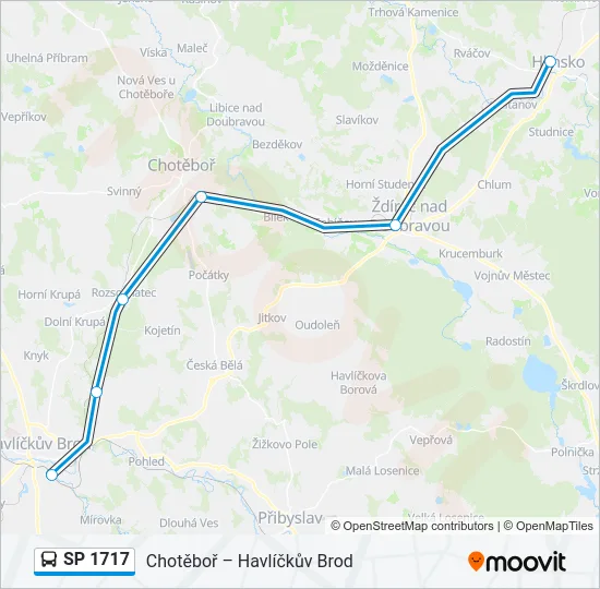 SP 1717 Bus Line Map