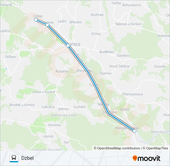 OS 24728 Bus Line Map