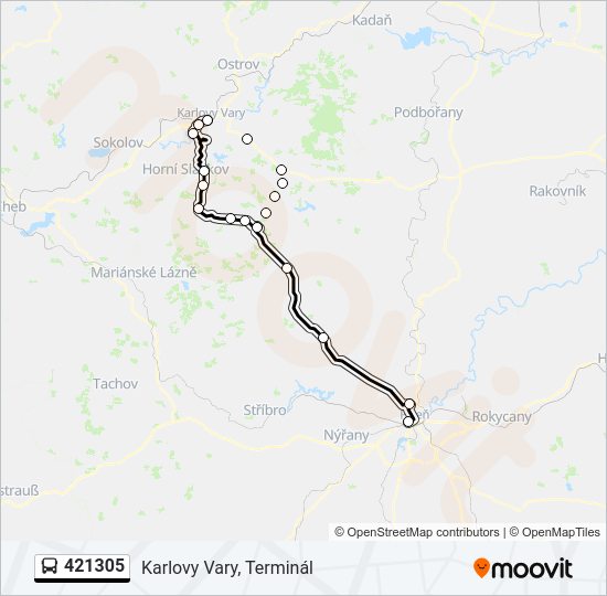 421305 Bus Line Map