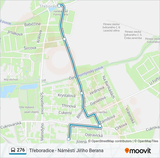276 Bus Line Map