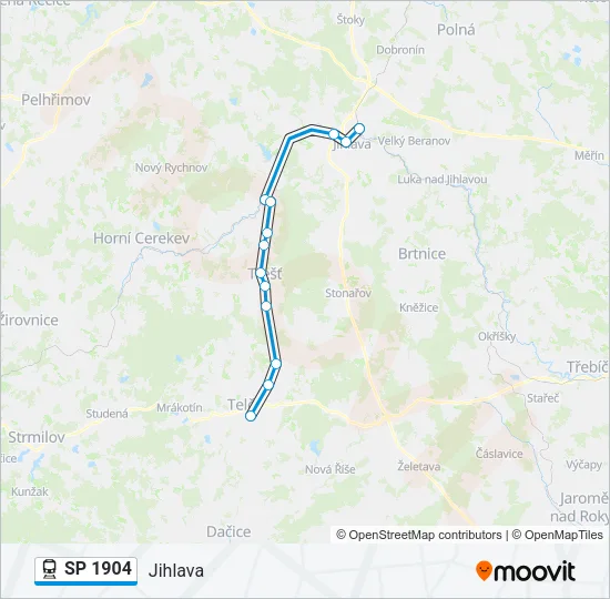 SP 1904 Train Line Map