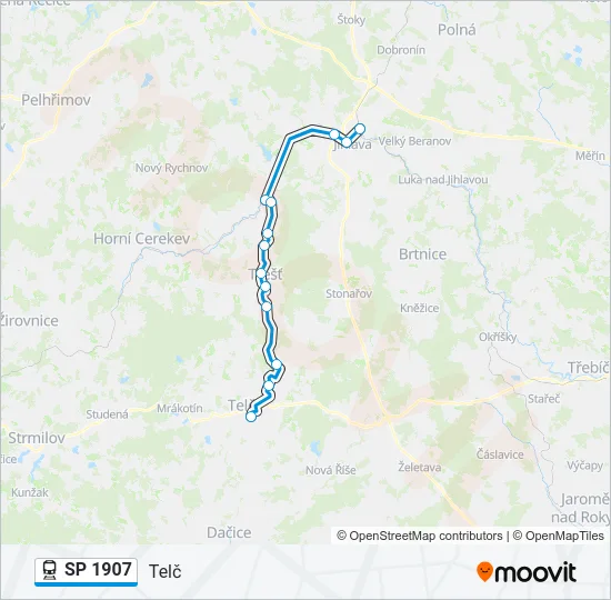 SP 1907 Train Line Map
